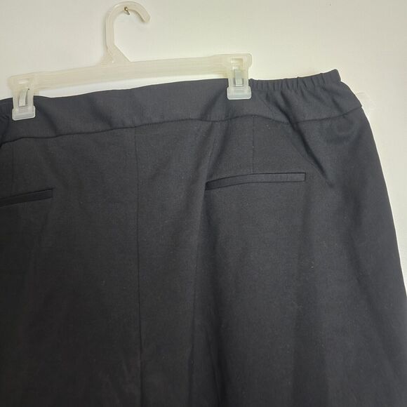 Bar III Ponte Knit Pants Women Plus Size 24W Black Stretch 46X27 Straight Leg - Picture 5 of 13